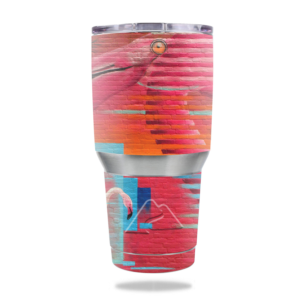 Picture of MightySkins OZTUM30-Flamboyant Flamingos Skin for Ozark Trail 30 oz Tumbler - Flamboyant Flamingos