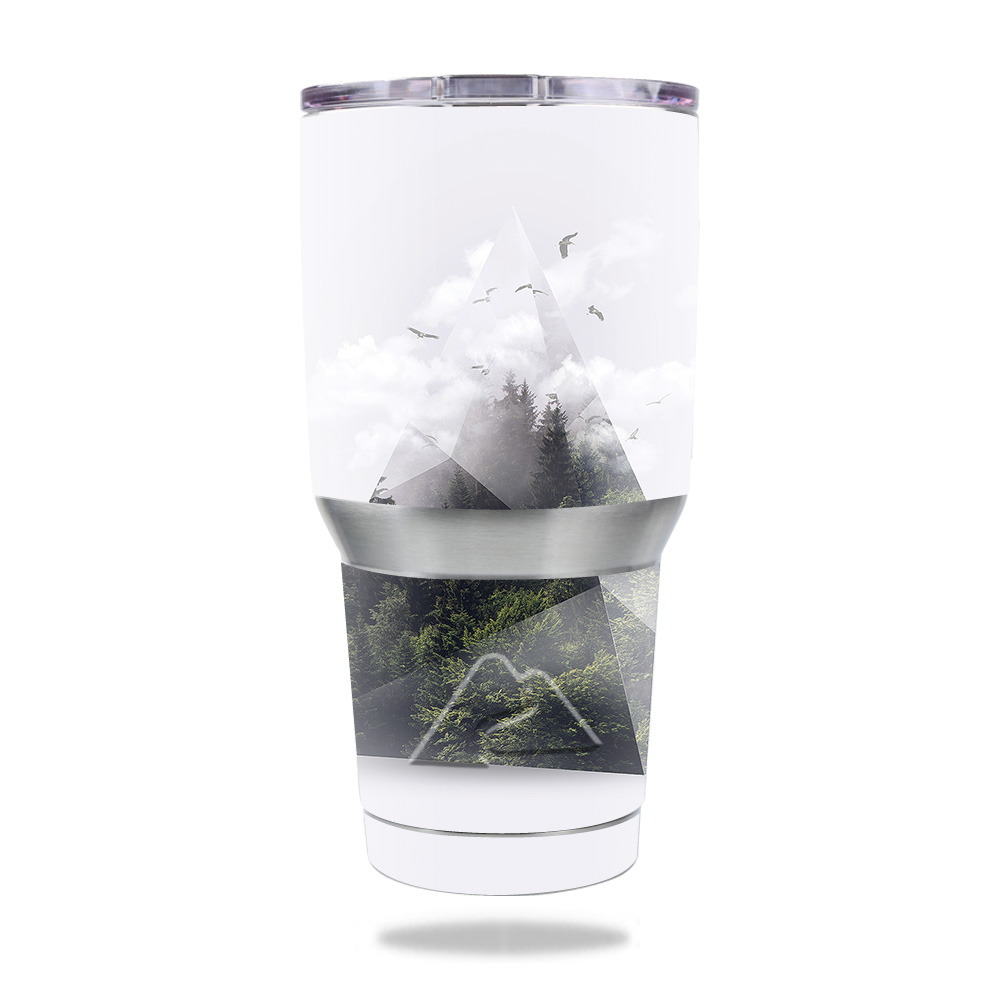 Picture of MightySkins OZTUM30-Forest Triangle Skin for Ozark Trail 30 oz Tumbler - Forest Triangle