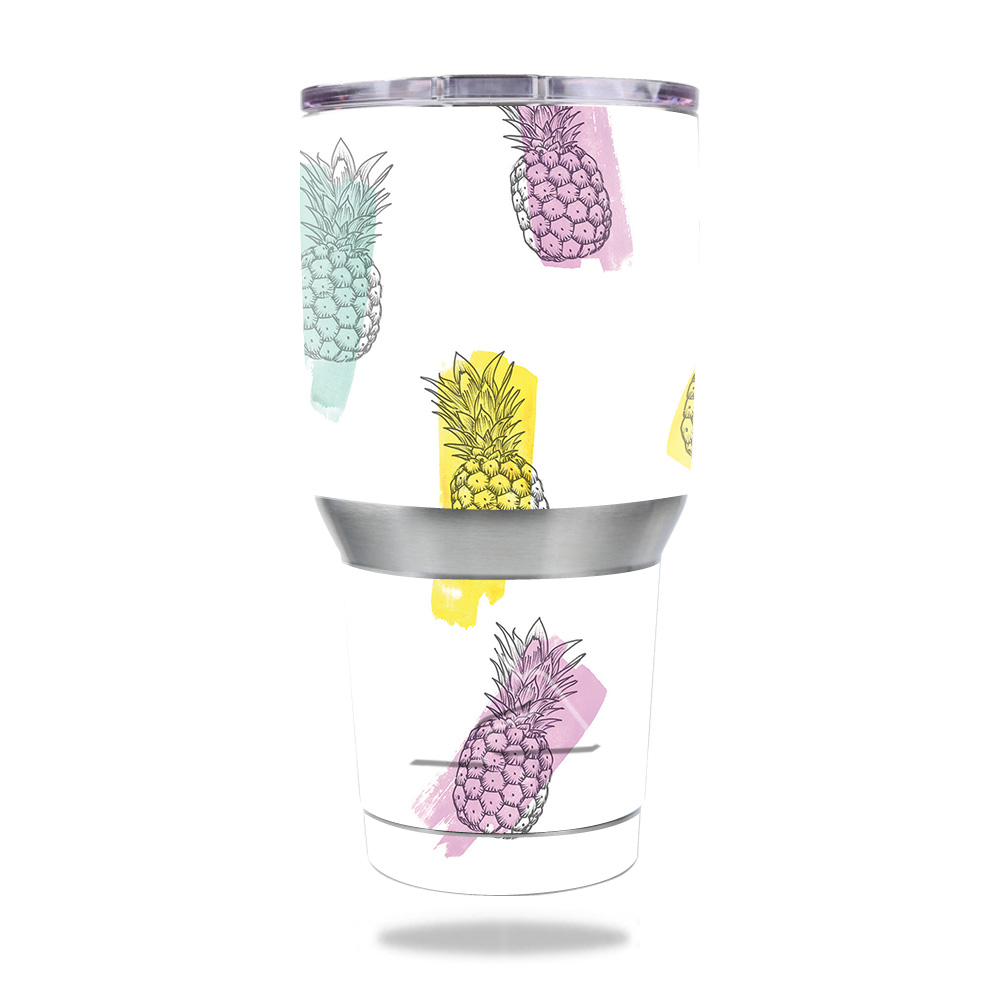 Picture of MightySkins OZTUM30-Funky Pineapples Skin for Ozark Trail 30 oz Tumbler - Funky Pineapples