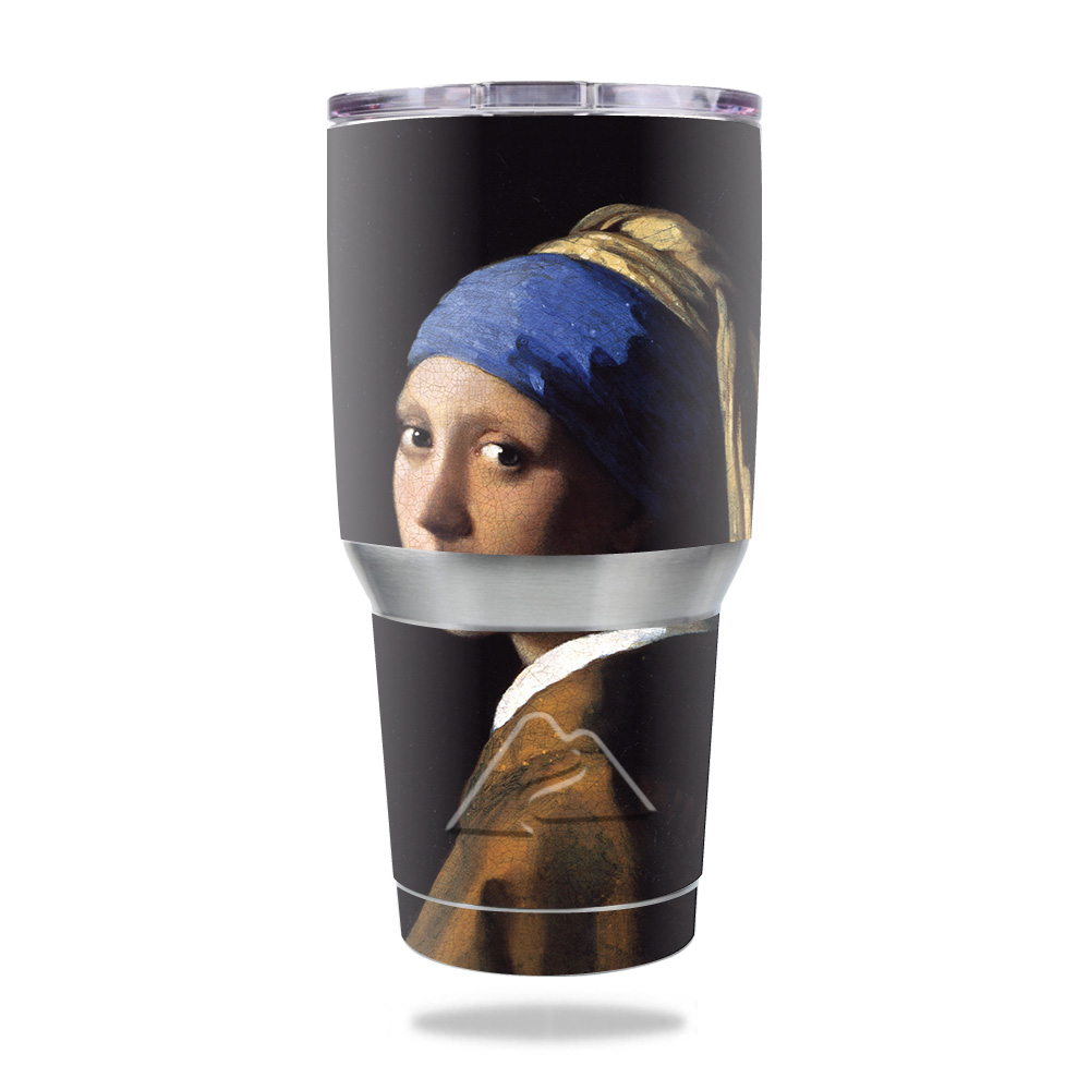 Picture of MightySkins OZTUM30-Girl With Pearl Earring Skin for Ozark Trail 30 oz Tumbler - Girl with Pearl Earring