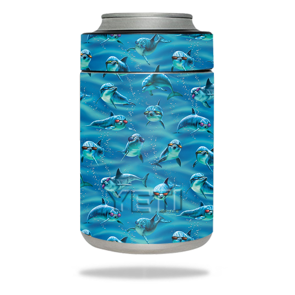 Picture of MightySkins YERAMCOL-Dolphin Gang Skin for Yeti Colster - Dolphin Gang