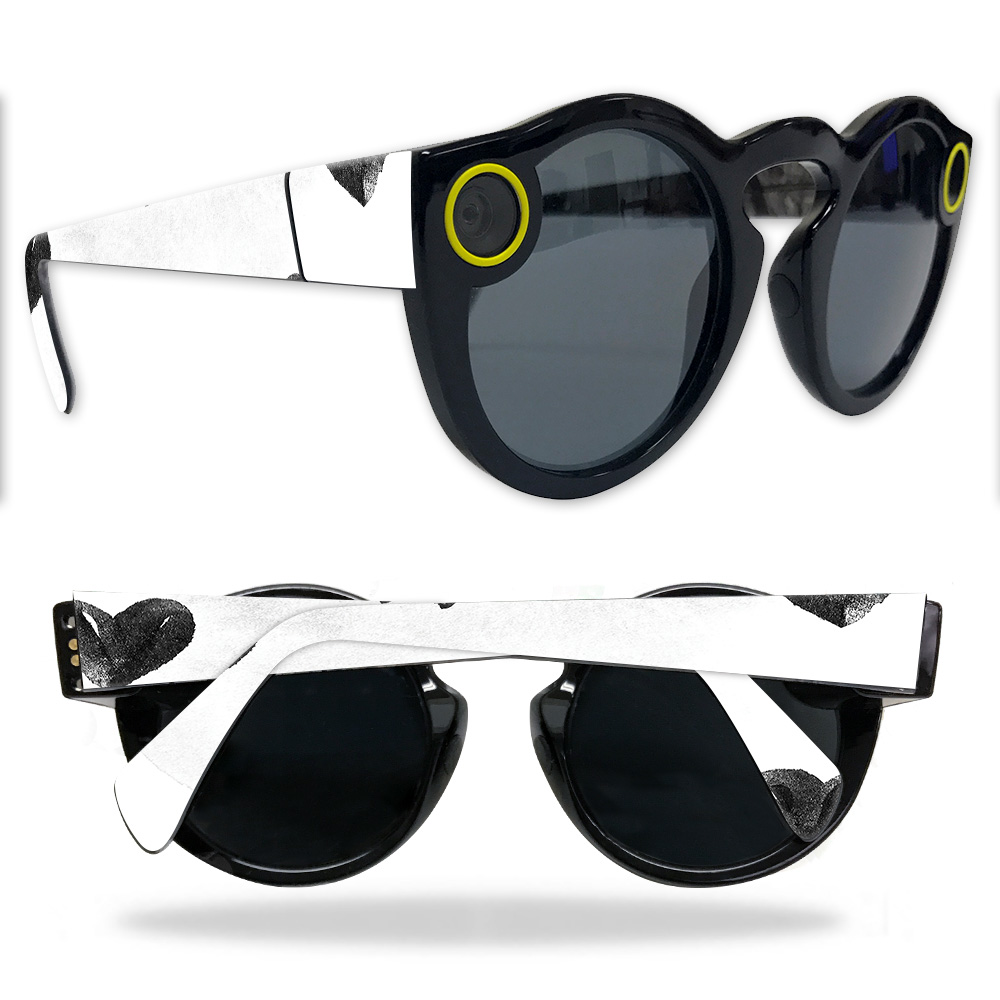 Picture of MightySkins SNASPEC-Ink Hearts Skin for Snapchat Spectacles - Ink Hearts