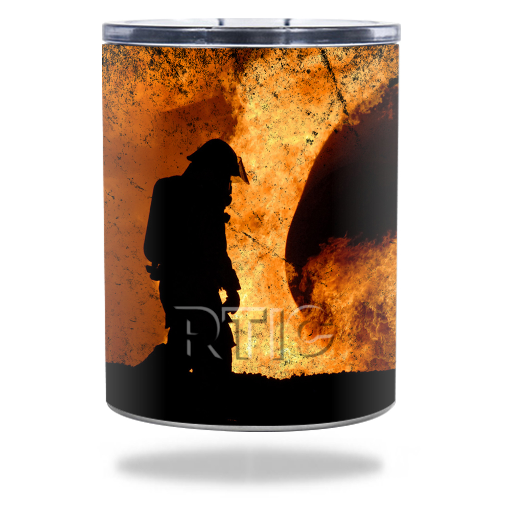 Picture of MightySkins RTLOW10-Firefighter Skin for RTIC Lowball 10 oz 2016 Wrap Cover Sticker - Firefighter