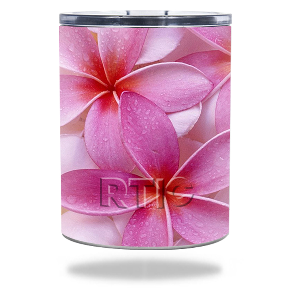 Picture of MightySkins RTLOW10-Flowers Skin for RTIC Lowball 10 oz 2016 Wrap Cover Sticker - Flowers