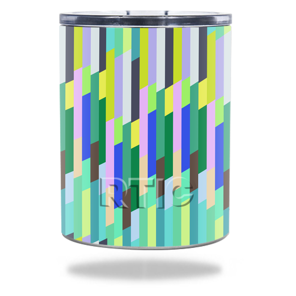 Picture of MightySkins RTLOW10-Fruit Stripes Skin for RTIC Lowball 10 oz 2016 Wrap Cover Sticker - Fruit Stripes