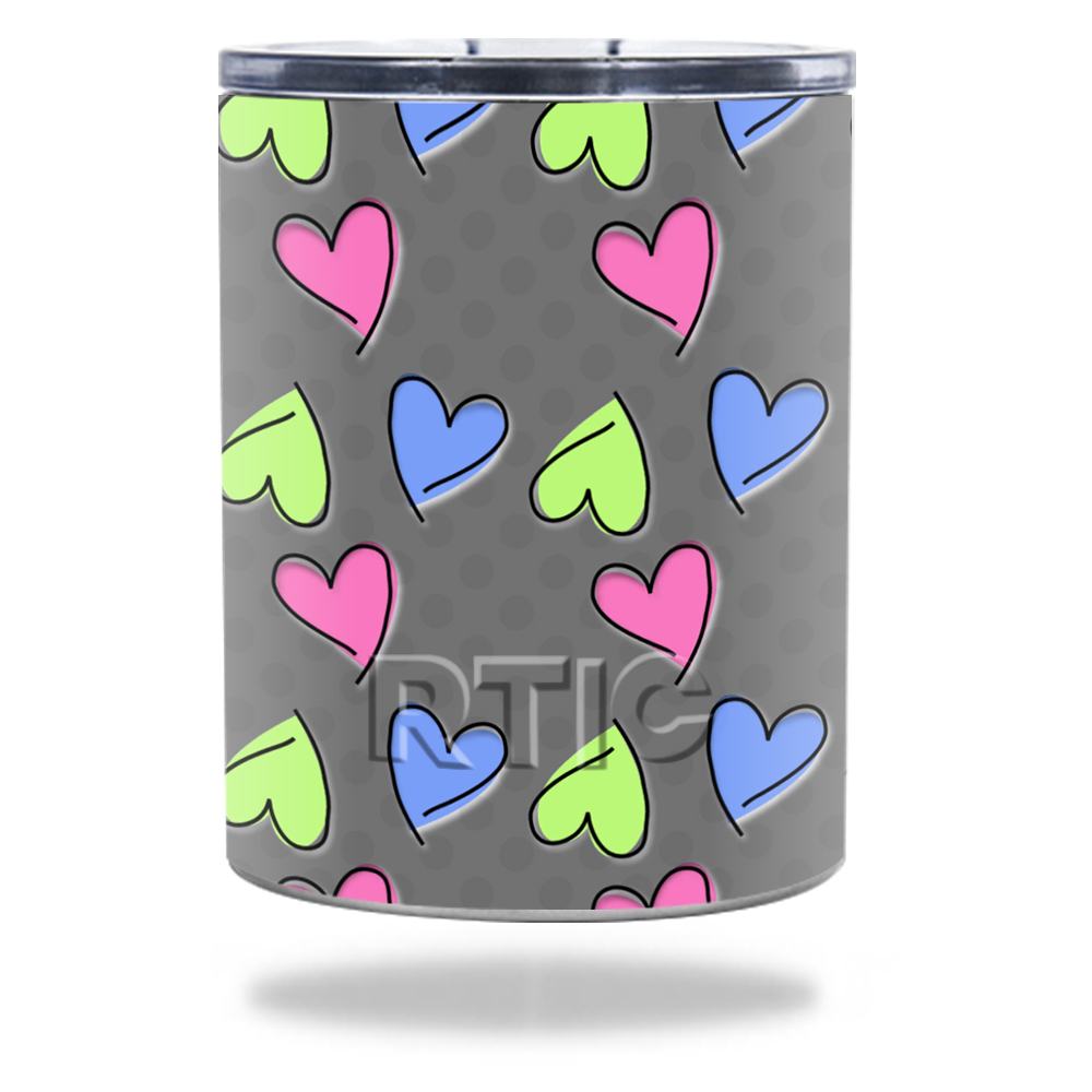 Picture of MightySkins RTLOW10-Girly Skin for RTIC Lowball 10 oz 2016 Wrap Cover Sticker - Girly