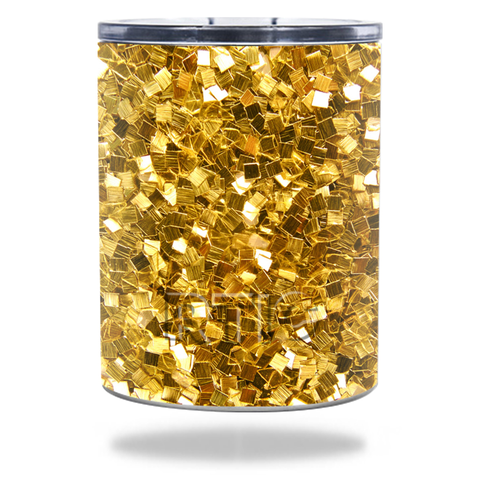 Picture of MightySkins RTLOW10-Gold Chips Skin for RTIC Lowball 10 oz 2016 Wrap Cover Sticker - Gold Chips