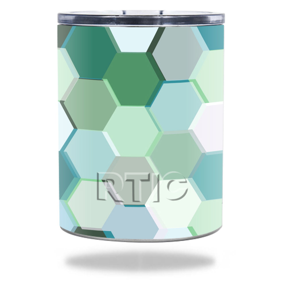 Picture of MightySkins RTLOW10-Hexagon Tiles Skin for RTIC Lowball 10 oz 2016 Wrap Cover Sticker - Hexagon Tiles