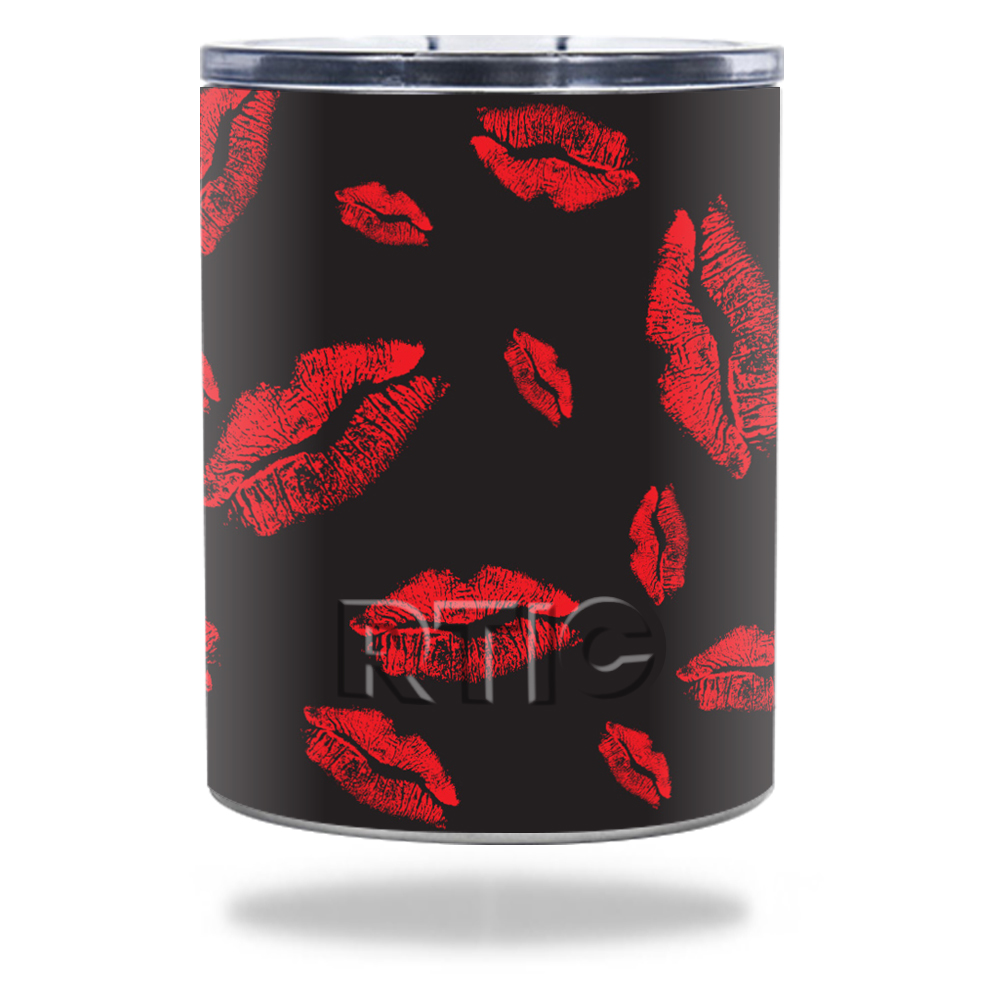 Picture of MightySkins RTLOW10-Kiss Me Skin for RTIC Lowball 10 oz 2016 Wrap Cover Sticker - Kiss Me