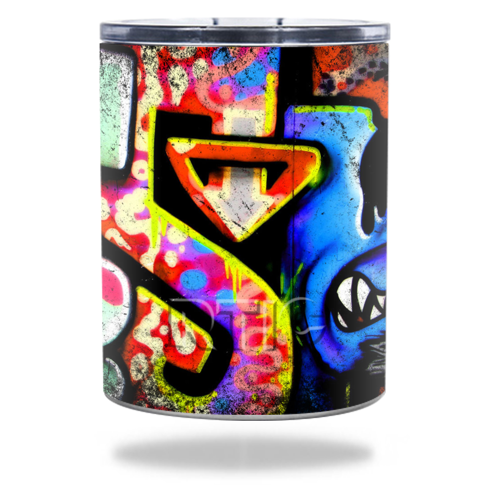 Picture of MightySkins RTLOW10-Loud Graffiti Skin for RTIC Lowball 10 oz 2016 Wrap Cover Sticker - Loud Graffiti