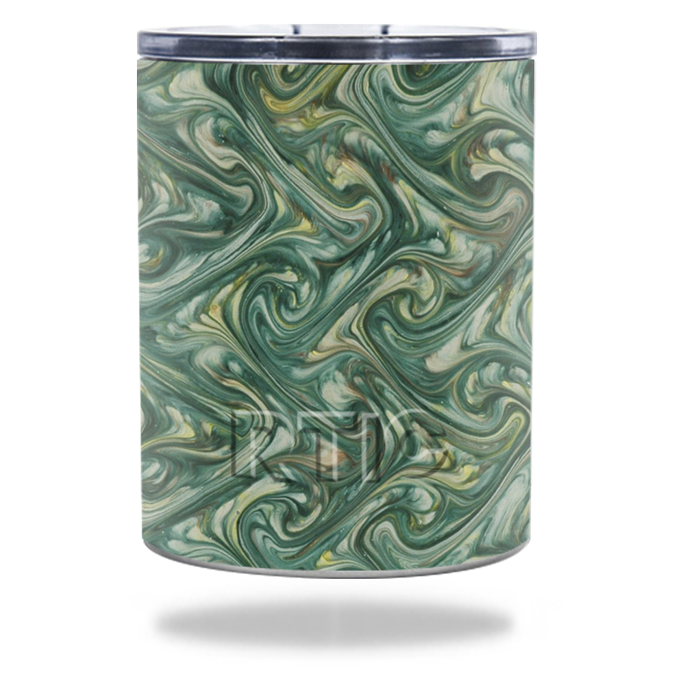 Picture of MightySkins RTLOW10-Marble Swirl Skin for RTIC Lowball 10 oz 2016 Wrap Cover Sticker - Marble Swirl