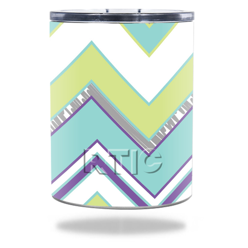 Picture of MightySkins RTLOW10-Pastel Chevron Skin for RTIC Lowball 10 oz 2016 Wrap Cover Sticker - Pastel Chevron