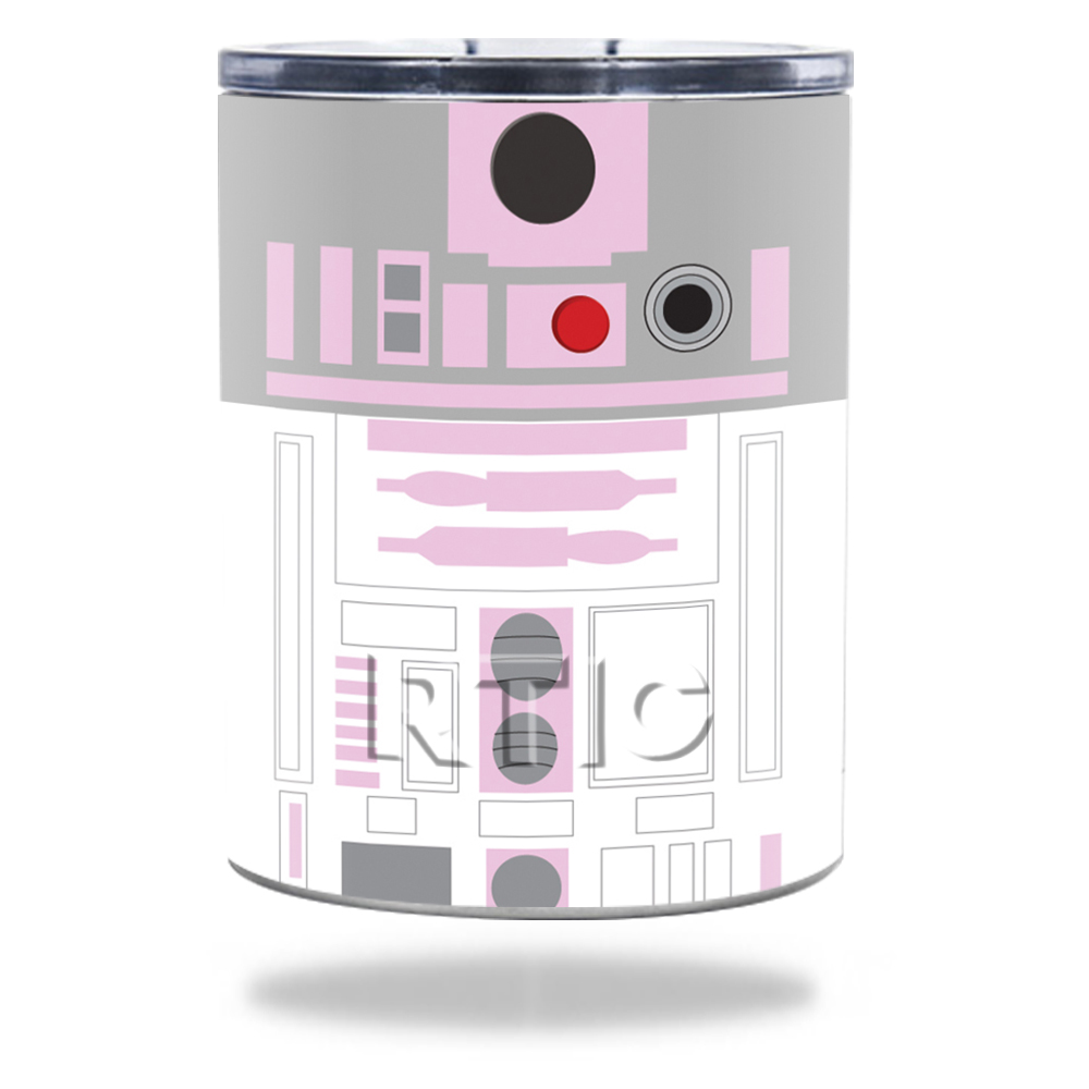 Picture of MightySkins RTLOW10-Pink Cyber Bot Skin for RTIC Lowball 10 oz 2016 Wrap Cover Sticker - Pink Cyber Bot