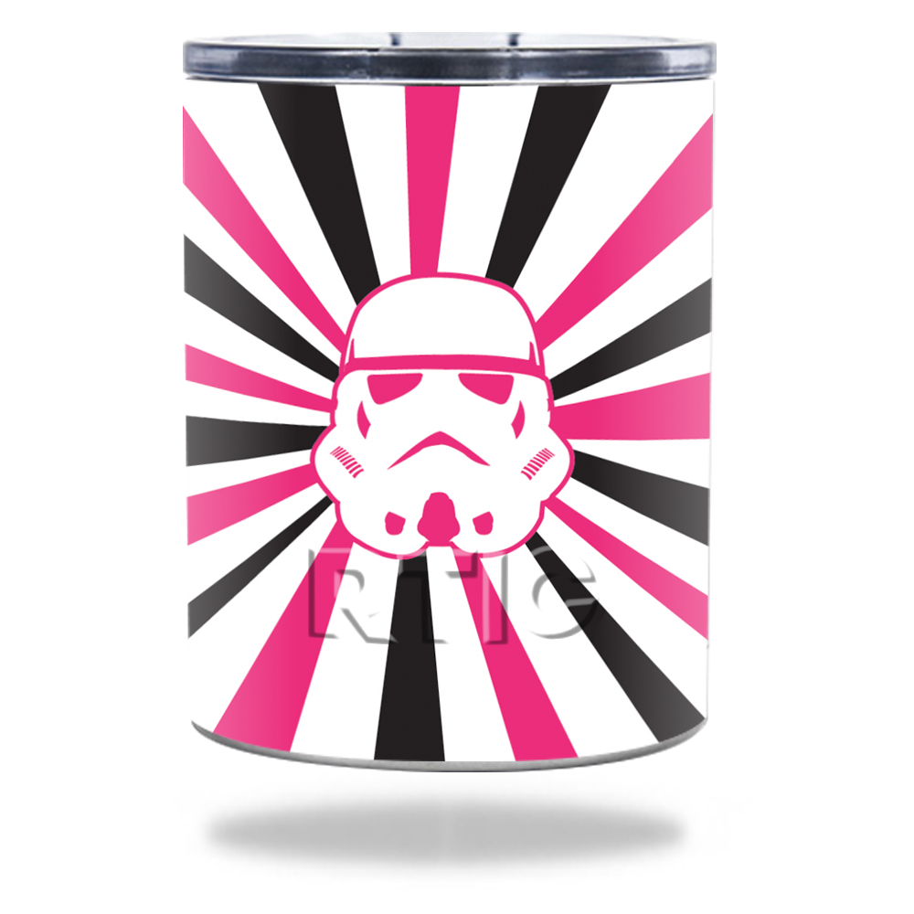 Picture of MightySkins RTLOW10-Pink Star Rays Skin for RTIC Lowball 10 oz 2016 Wrap Cover Sticker - Pink Star Rays