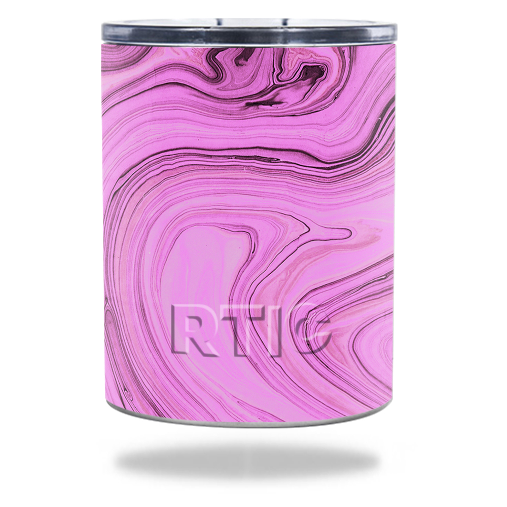 Picture of MightySkins RTLOW10-Pink Thai Marble Skin for RTIC Lowball 10 oz 2016 Wrap Cover Sticker - Pink Thai Marble
