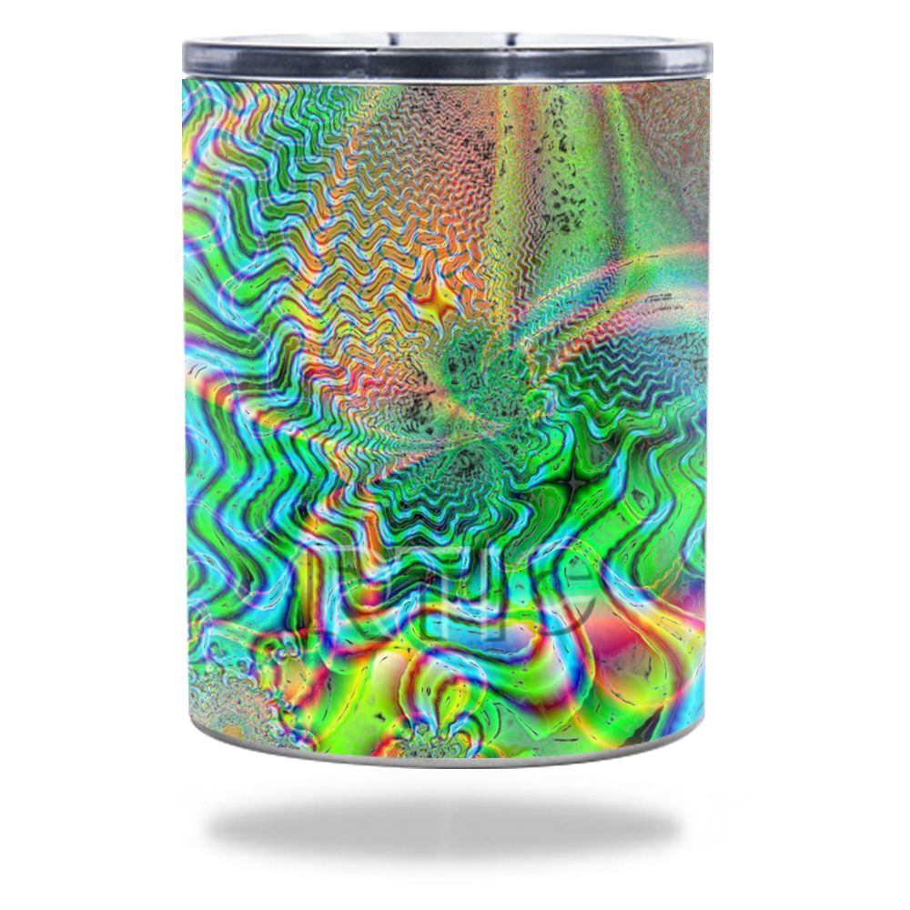 Picture of MightySkins RTLOW10-Psychedelic Skin for RTIC Lowball 10 oz 2016 Wrap Cover Sticker - Psychedelic