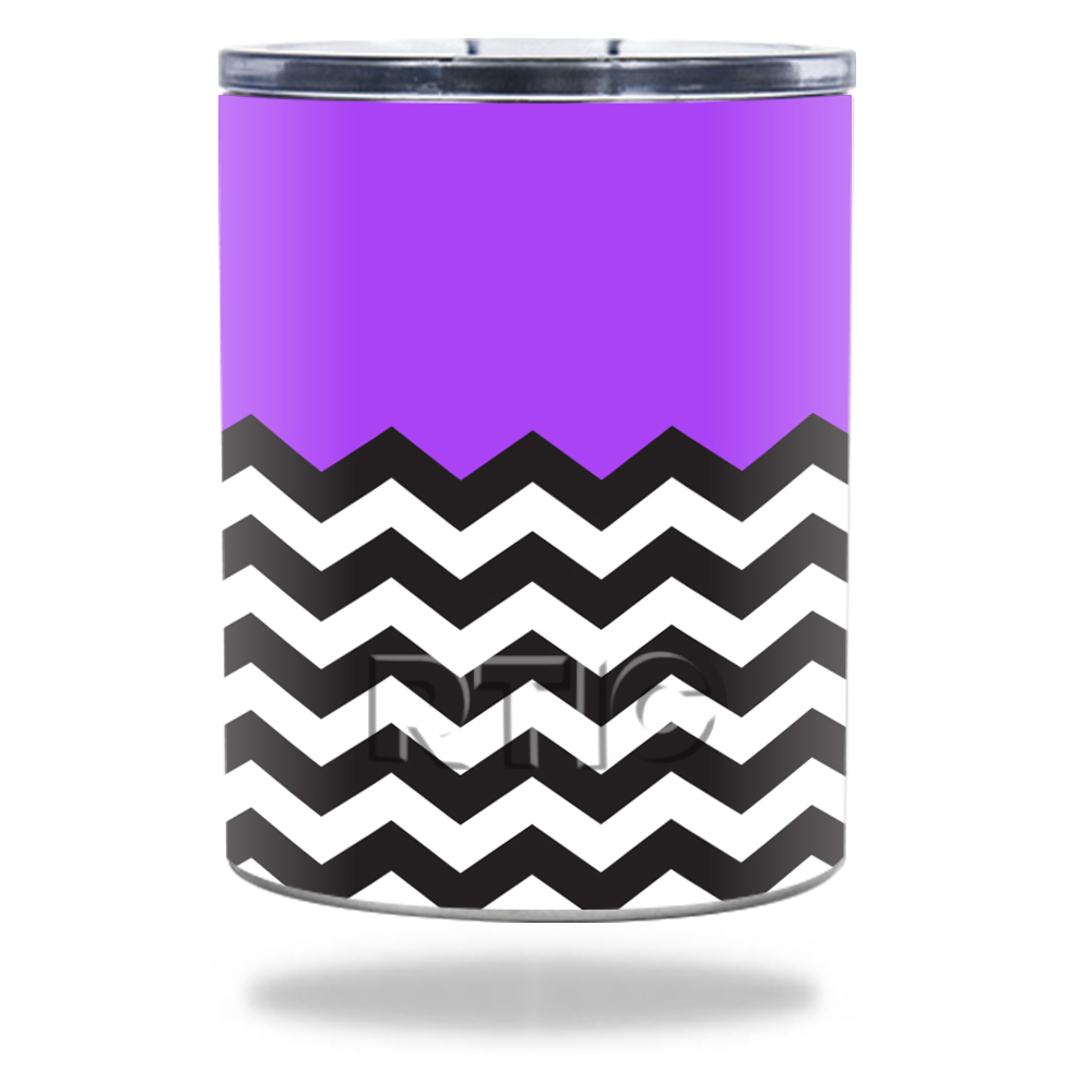 Picture of MightySkins RTLOW10-Purple Chevron Skin for RTIC Lowball 10 oz 2016 Wrap Cover Sticker - Purple Chevron