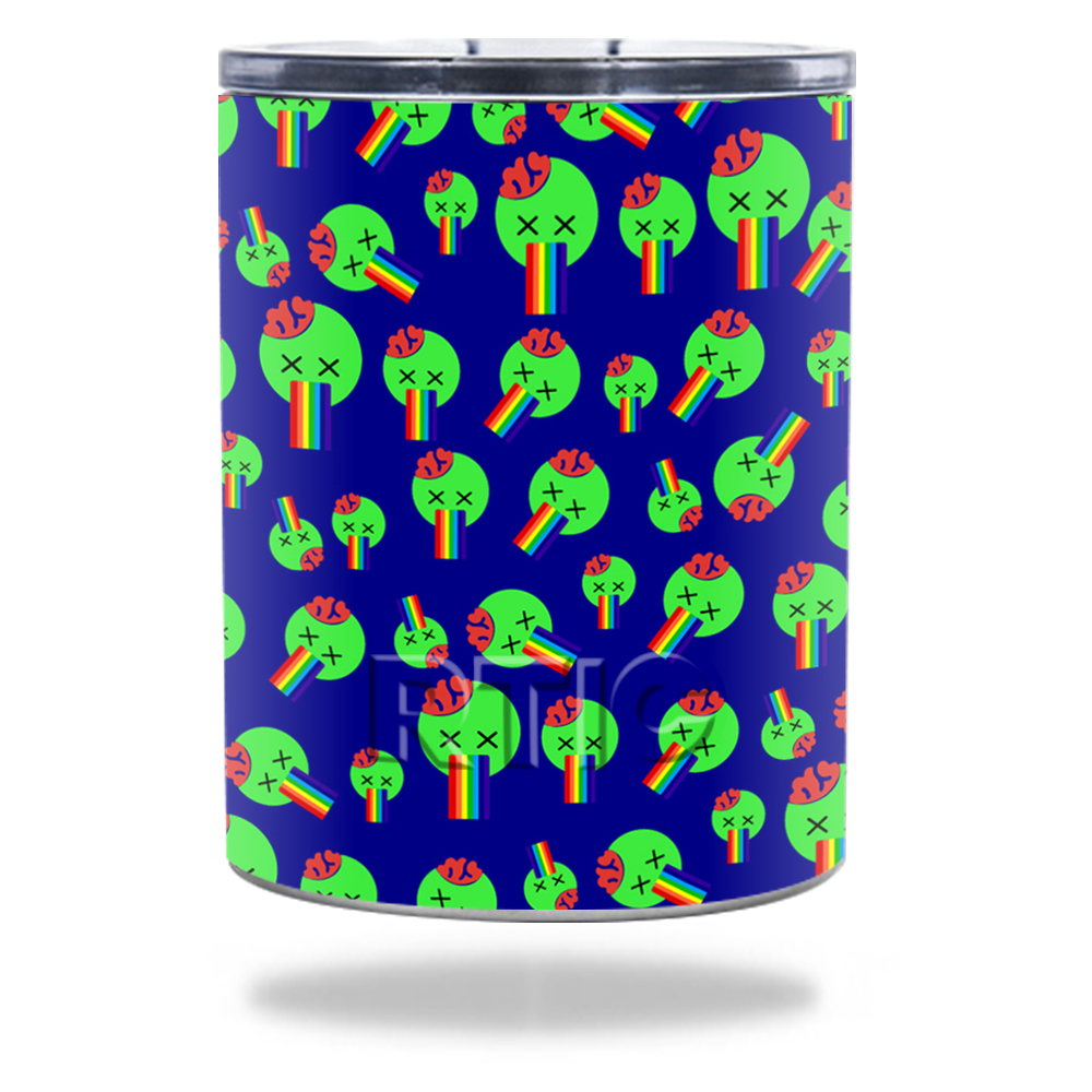 Picture of MightySkins RTLOW10-Rainbow Brains Out Skin for RTIC Lowball 10 oz 2016 Wrap Cover Sticker - Rainbow Brains Out