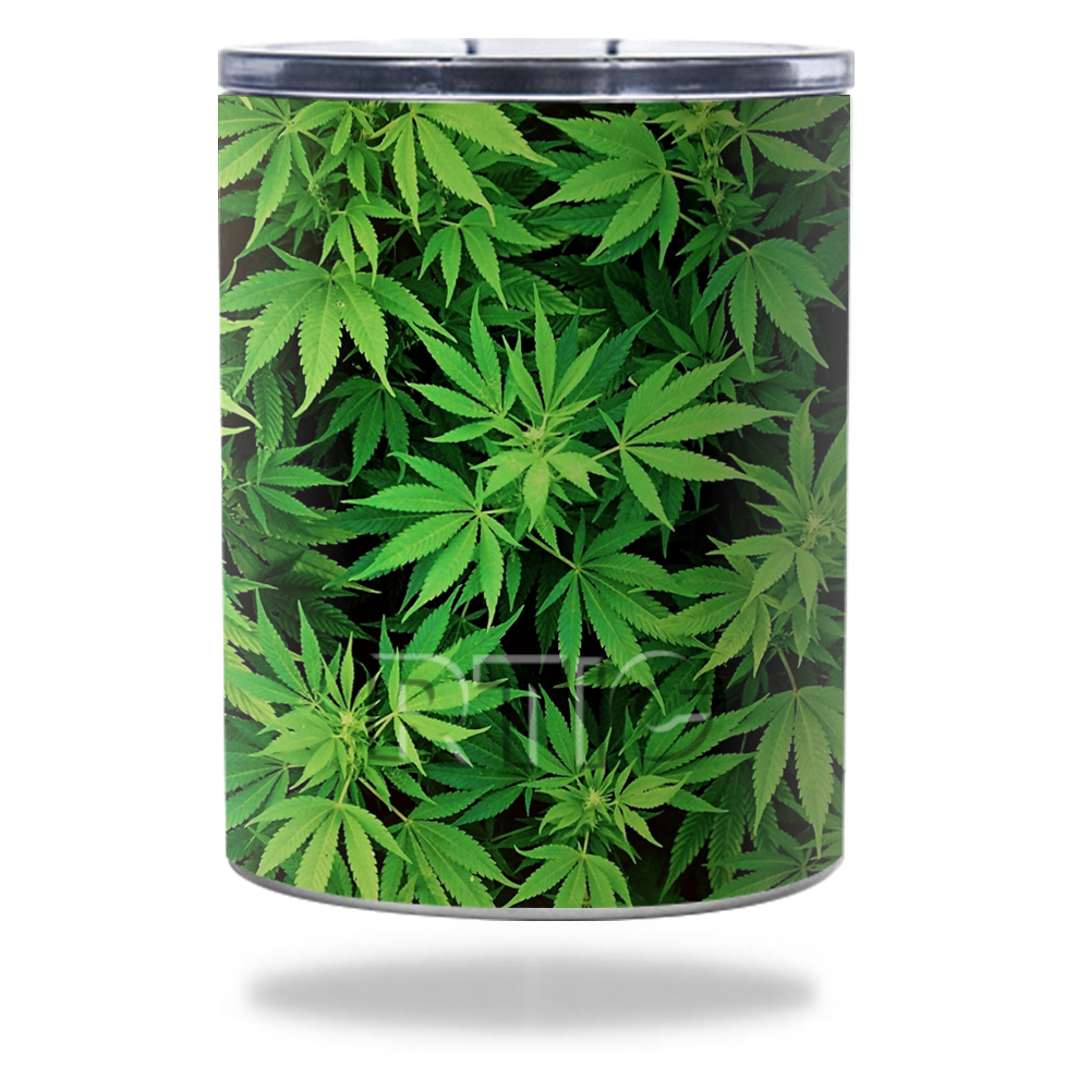 Picture of MightySkins RTLOW10-Weed Skin for RTIC Lowball 10 oz 2016 Wrap Cover Sticker - Weed