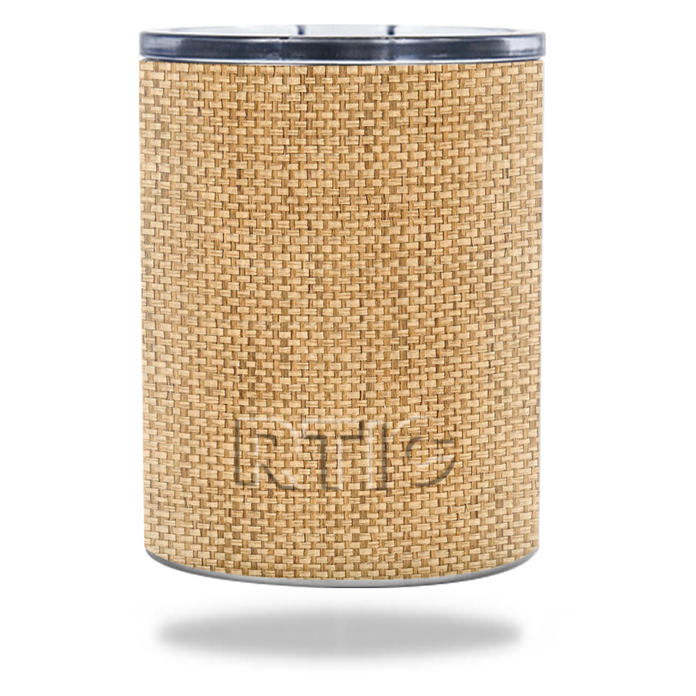 Picture of MightySkins RTLOW10-Wood Weave Skin for RTIC Lowball 10 oz 2016 Wrap Cover Sticker - Wood Weave