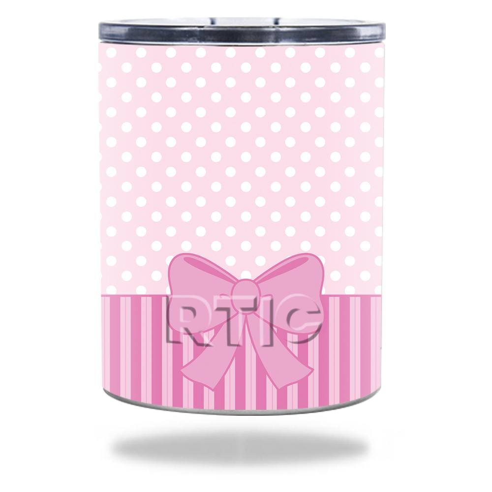 Picture of MightySkins RTLOW10-Pink Present Skin for RTIC Lowball 10 oz 2016 Wrap Cover Sticker - Pink Present
