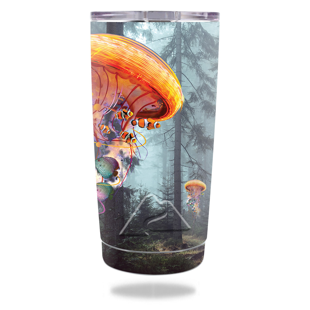 Picture of MightySkins OZTUM20-Electric Jellyfish Ozark Trail 20 oz Tumbler 2016 Skin - Electric Jellyfish