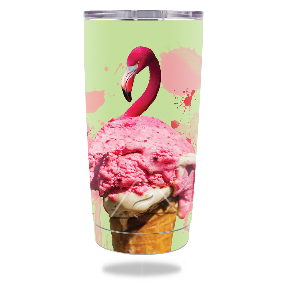 Picture of MightySkins OZTUM20-Flamingo Ice Cream Ozark Trail 20 oz Tumbler 2016 Skin - Flamingo Ice Cream
