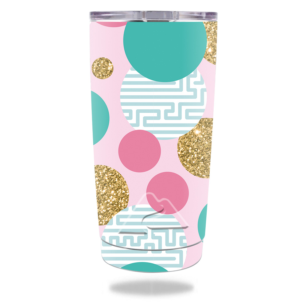 Picture of MightySkins OZTUM20-Golden Bubbles Ozark Trail 20 oz Tumbler 2016 Skin - Golden Bubbles