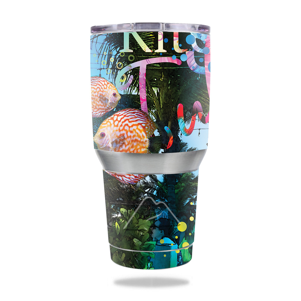 Picture of MightySkins OZTUM30-Psychedelic Vacation Ozark Trail 30 oz Tumbler Skin - Psychedelic Vacation