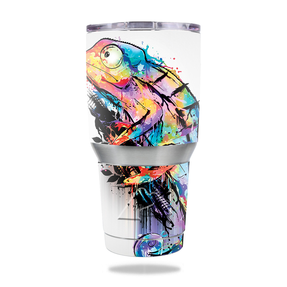 Picture of MightySkins OZTUM30-Rainbow Chameleon Ozark Trail 30 oz Tumbler Skin - Rainbow Chameleon
