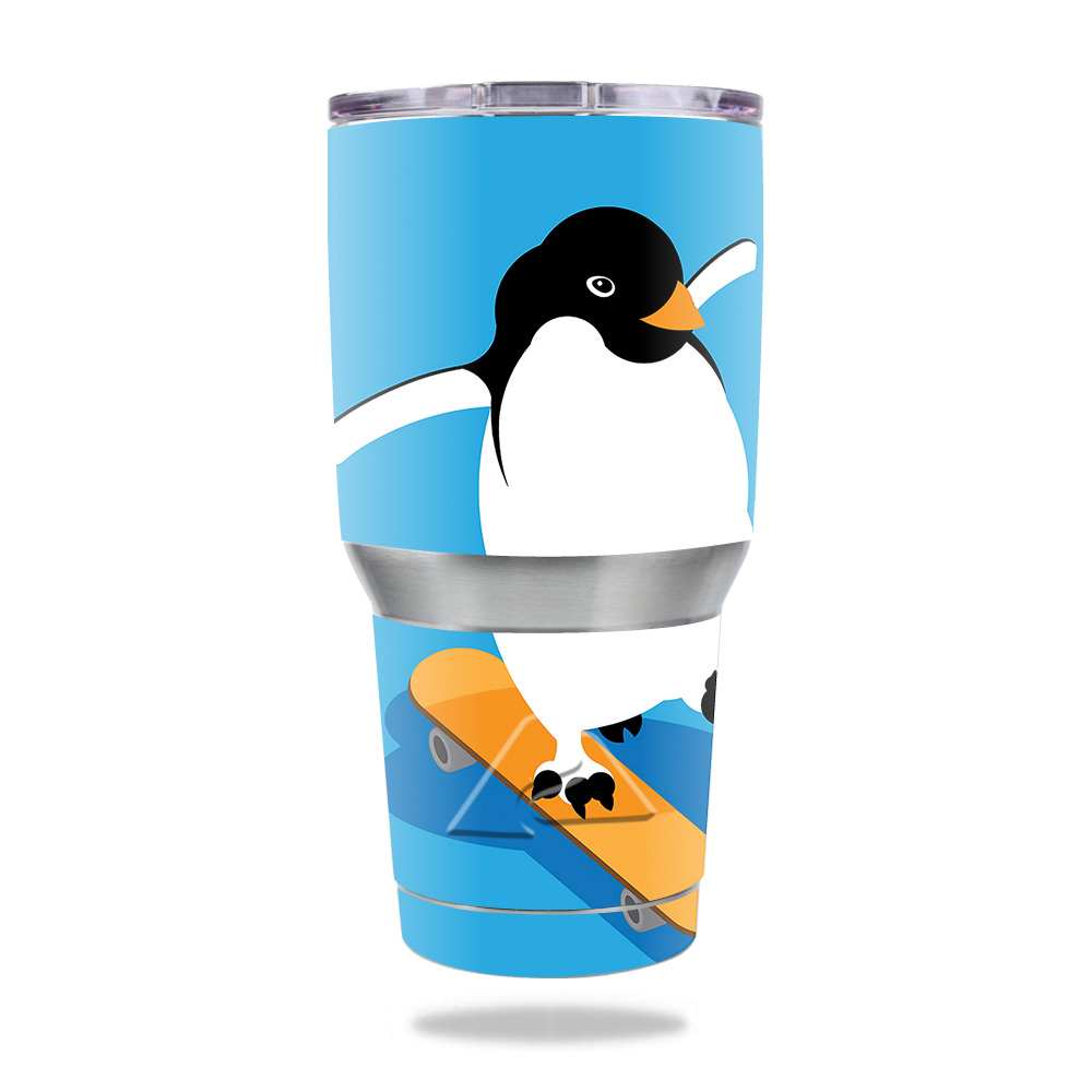 Picture of MightySkins OZTUM30-Skater Penguin Ozark Trail 30 oz Tumbler Skin - Skater Penguin