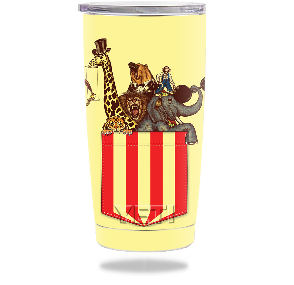 Picture of MightySkins YERAM20-Pocket Circus Yeti 20 oz Tumbler Skin - Pocket Circus