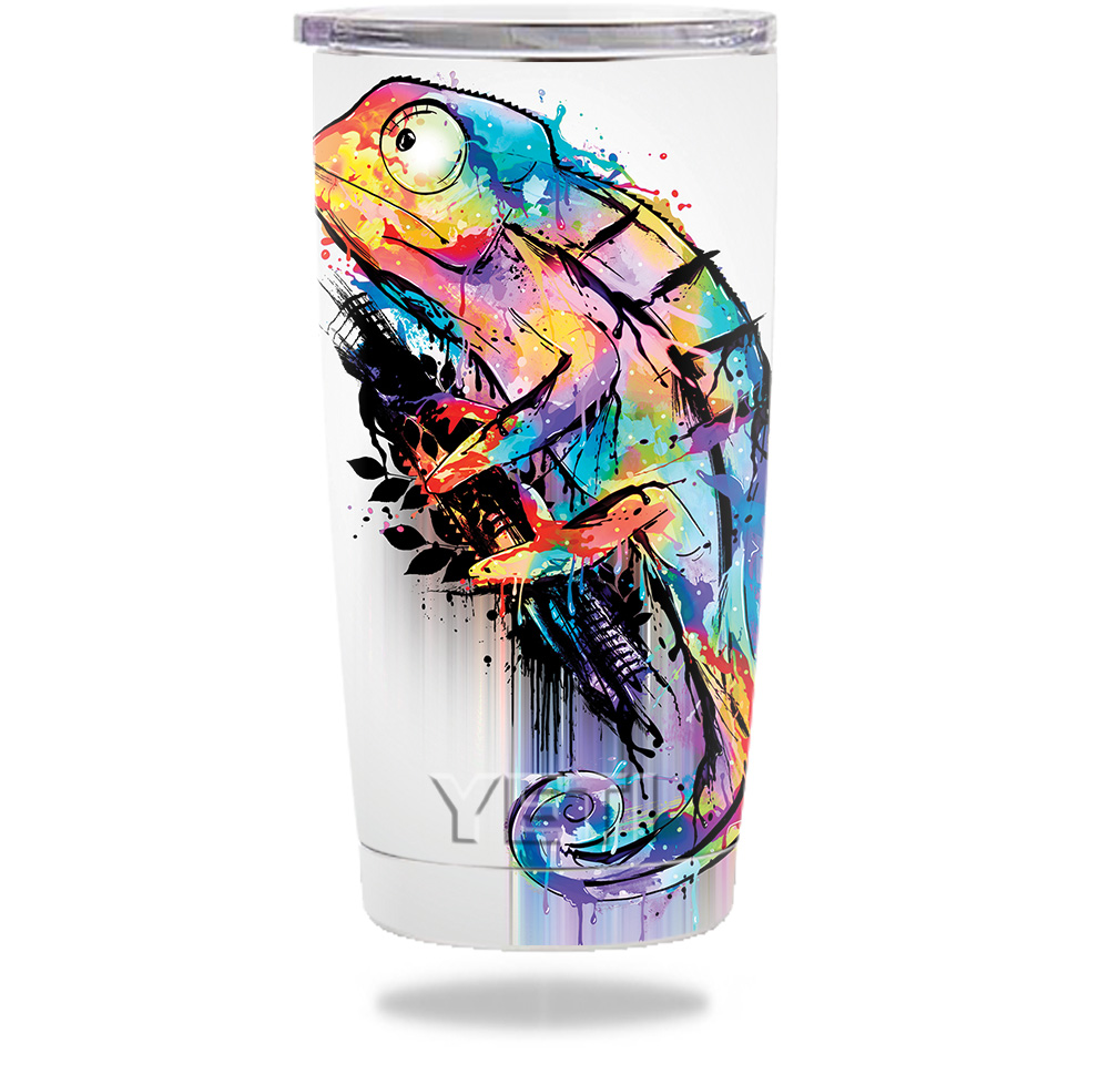 Picture of MightySkins YERAM20-Rainbow Chameleon Yeti 20 oz Tumbler Skin - Rainbow Chameleon