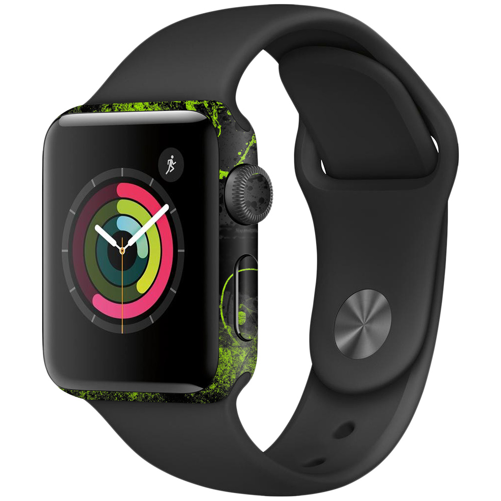 Picture of MightySkins APW382-Green Distortion Apple Watch Series 2 38 mm Skin - Green Distortion