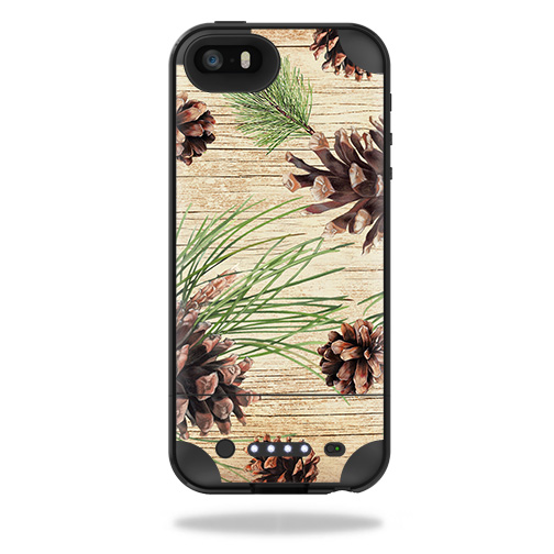 MJPIP5-Pine Collage Skin for Mophie Juice Pack Plus iPhone 5, 5S & SE Case - Pine Collage -  MightySkins