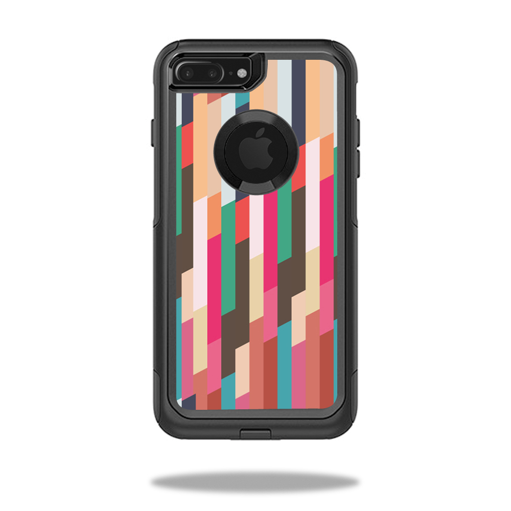 OTCIP7PL-Crazy Stripes Skin for Otterbox Commuter iPhone 7 Plus Case Wrap Cover Sticker - Crazy Stripes -  MightySkins