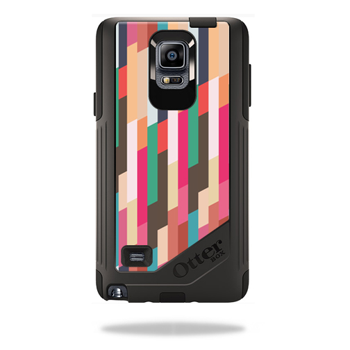 OTCSGNOT4-Crazy Stripes Skin for Otterbox Commuter Galaxy Note 4 Case Wrap Cover Sticker - Crazy Stripes -  MightySkins