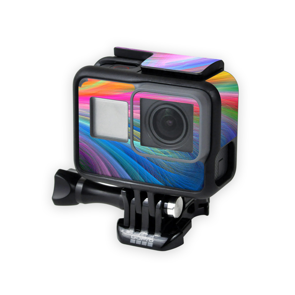 GOPRHRO5-Rainbow Waves Skin for Gopro Hero5 Black Wrap Cover Sticker - Rainbow Waves -  MightySkins