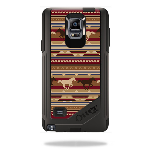 OTCSGNOT4-Western Horses Skin for Otterbox Commuter Samsung Galaxy Note 4 - Western Horses -  MightySkins