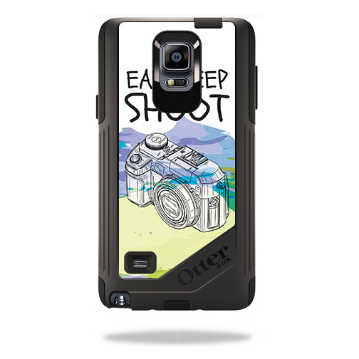 OTCSGNOT4-Eat Sleep Shoot Skin for Otterbox Commuter Samsung Galaxy Note 4 - Eat Sleep Shoot -  MightySkins