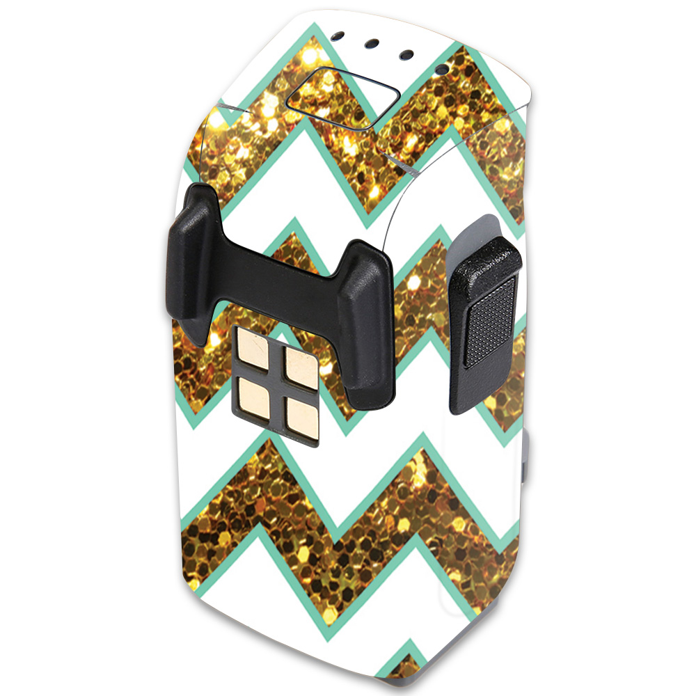 Picture of MightySkins DJSPBAT-Glitter Chevron Skin for DJI Spark Mini Drone Battery - Glitter Chevron