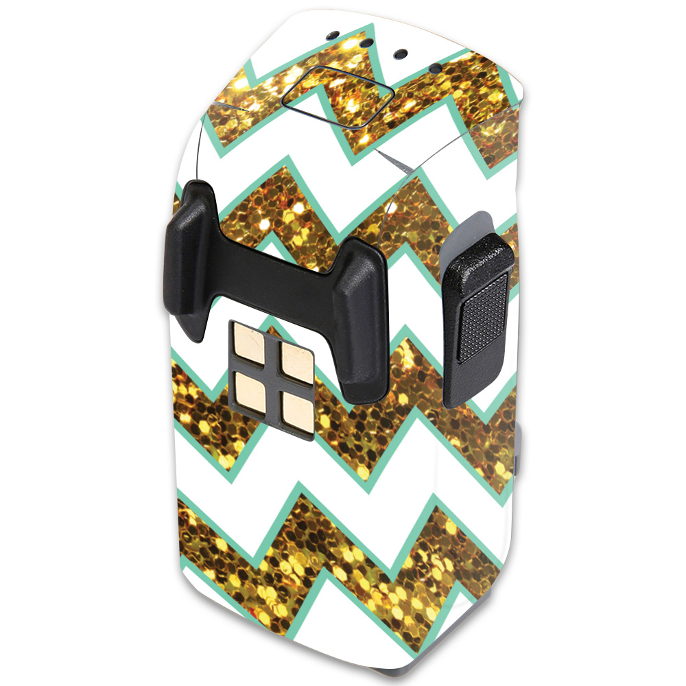 Picture of MightySkins DJSPBAT-Glitzy Chevron Skin for DJI Spark Mini Drone Battery - Glitzy Chevron