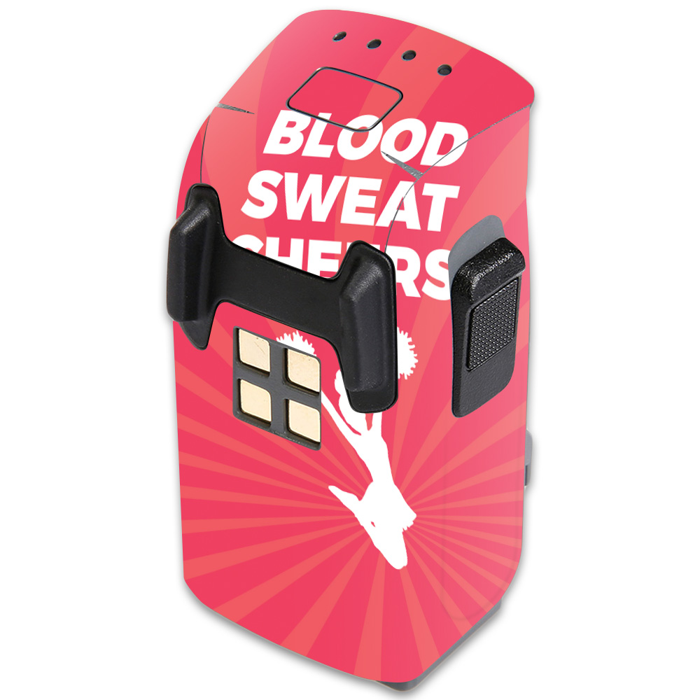 Picture of MightySkins DJSPBAT-Blood Sweat Cheers Skin for DJI Spark Mini Drone Battery - Blood Sweat Cheers