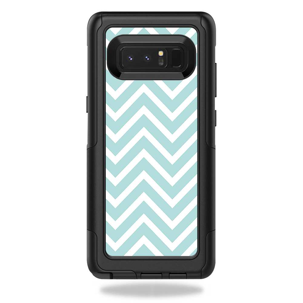 OTCSGNOT8-Aqua Chevron Skin for Otterbox Commuter Galaxy Note 8 - Aqua Chevron -  MightySkins