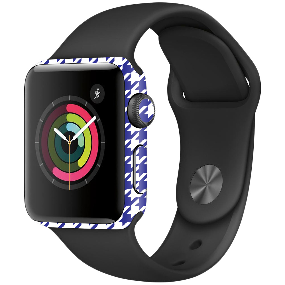 APW422-Blue Houndstooth Skin for Apple Watch Series 2 42 mm - Blue Houndstooth -  MightySkins
