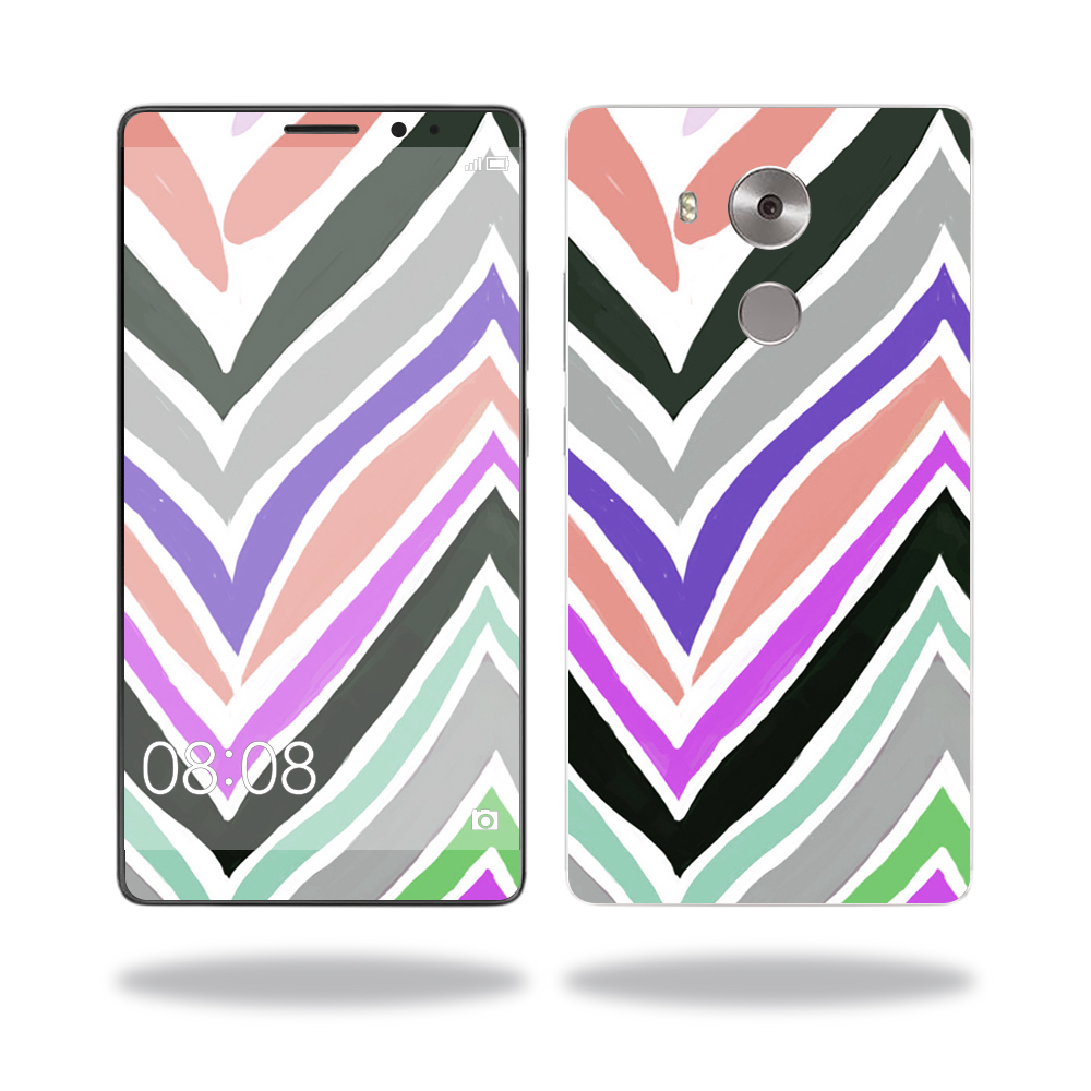 Picture of MightySkins HUMATE81-Colorful Chevron Skin for Huawei Mate 8 Wrap Cover Sticker - Colorful Chevron