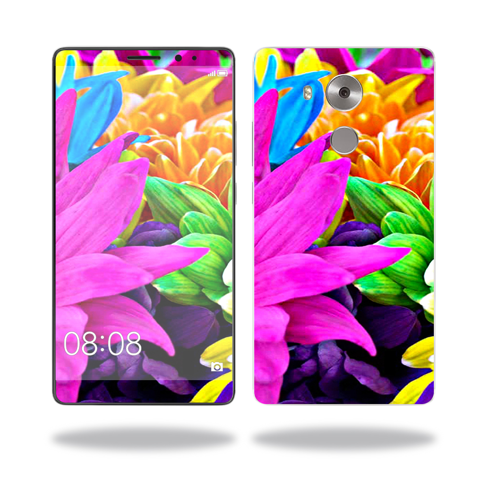 Picture of MightySkins HUMATE81-Colorful Flowers Skin for Huawei Mate 8 Wrap Cover Sticker - Colorful Flowers
