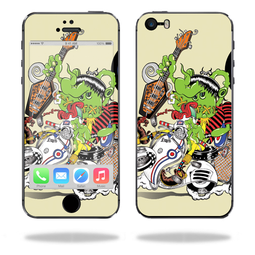 APIPH5S2-Scooter Punk Skin for Apple iPhone 5, 5S & SE Wrap Cover Sticker - Scooter Punk -  MightySkins