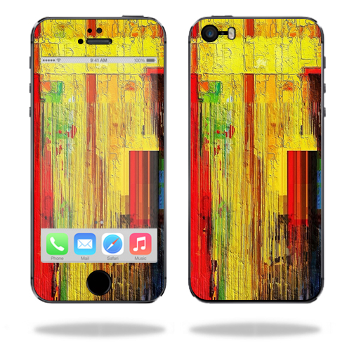 APIPH5S2-Painted Wood Skin for Apple iPhone 5, 5S & SE Wrap Cover Sticker - Painted Wood -  MightySkins