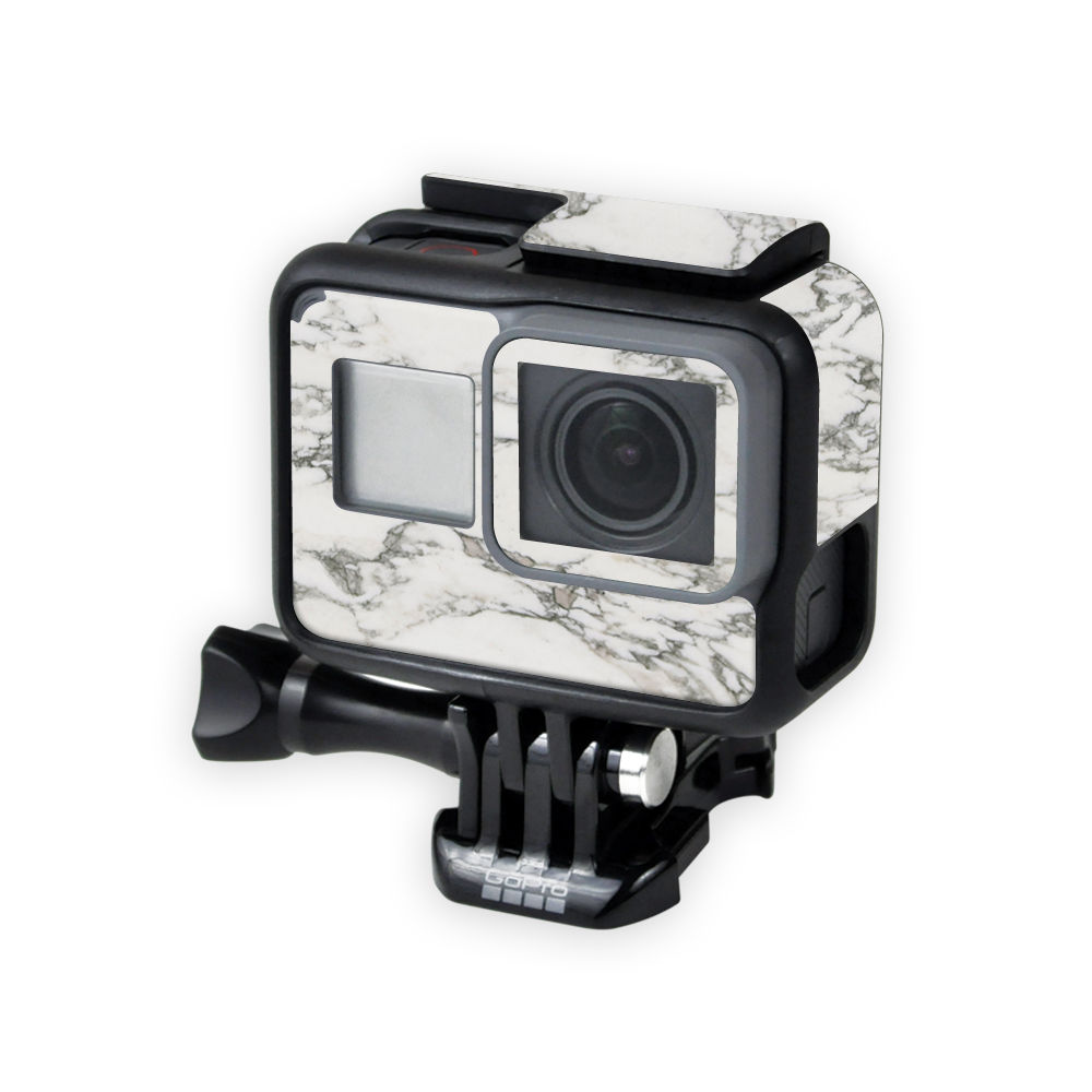 GOPRHRO5-White Marble Skin for Gopro Hero5 Black Wrap Cover Sticker - White Marble -  MightySkins